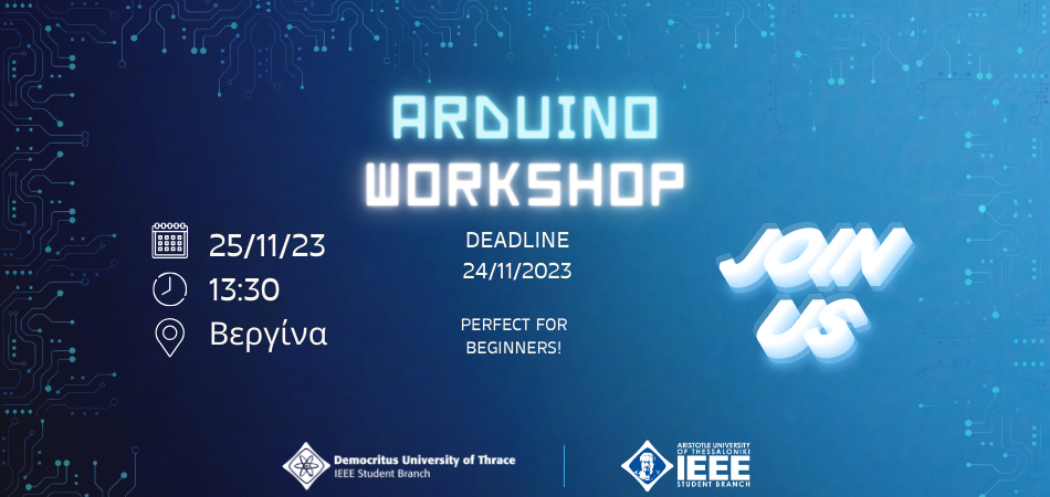 Read more about the article Arduino Workshop – IEEE AUTH SB x IEEE DUTH SB